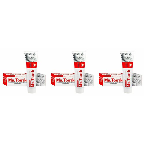 MR.Tooth Зубная паста Бережное отбеливание, 170 гр, 3 шт.