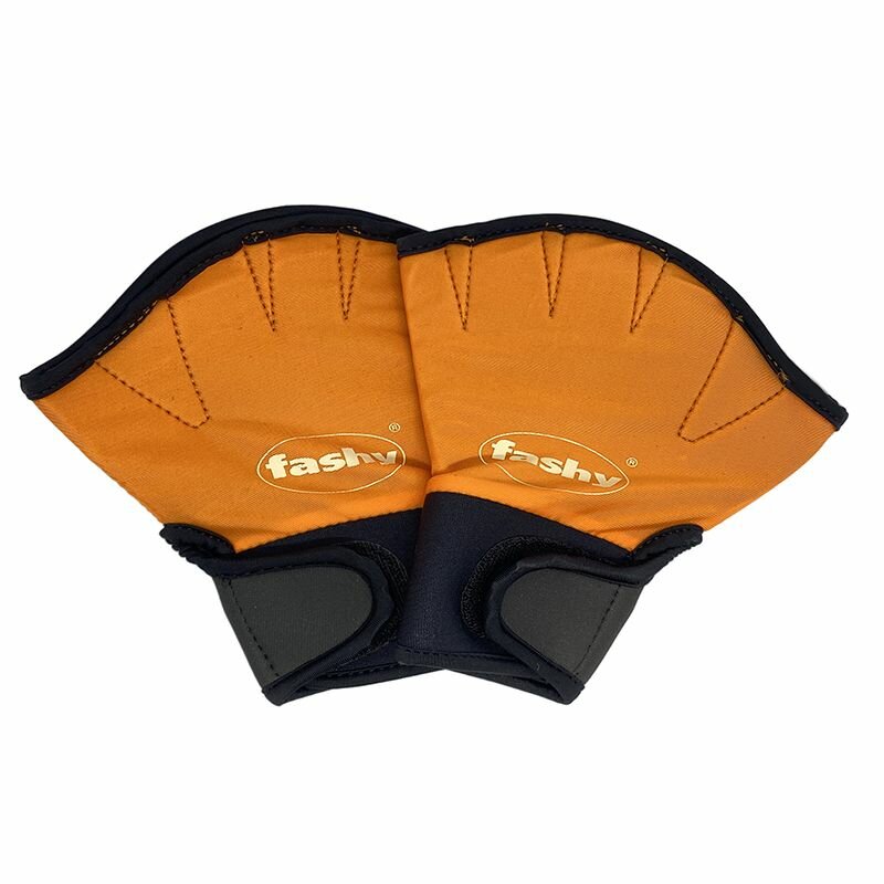 Перчатки Fashy 4462, для аквааэробики, неопреновые, оранжевые, размер S