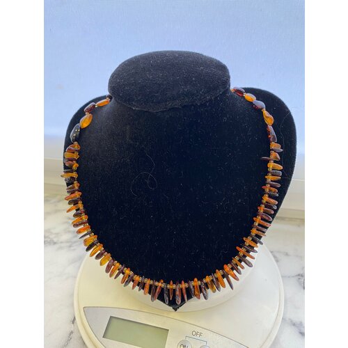 Бусы BALTAMBER, янтарь, длина 45 см, коричневый