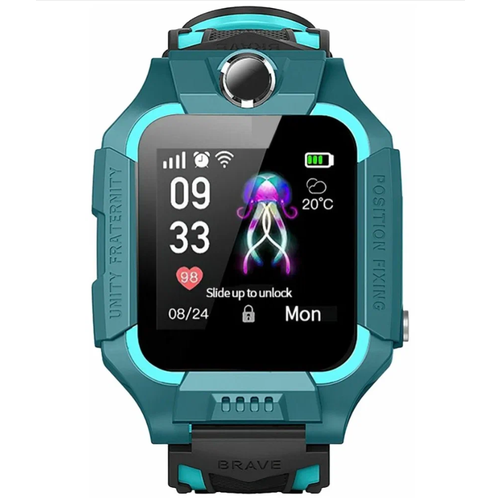 Детские умные часы с GPS-трекером и кнопкой SOS Зеленый 179000₽