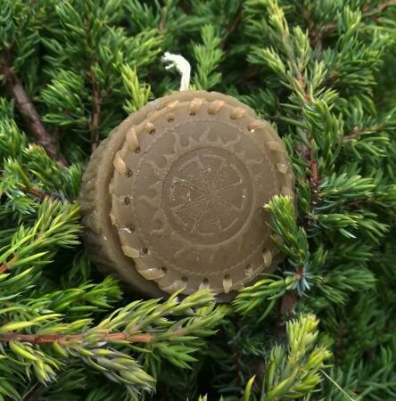 Свеча славянская Светоч диаметр 5 см магическая медовая оберег