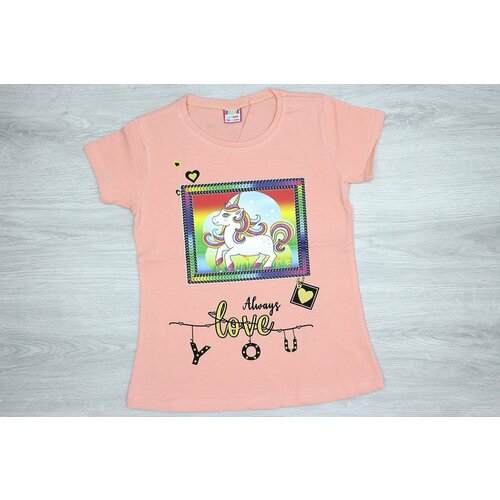 фото Футболка basak, размер 146, оранжевый