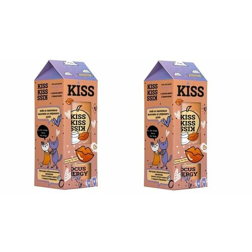 Подарочный набор Senso Terapia Kiss, гель для душа 200 мл + соль-пена для ванн 2х150 г х 2уп гель для душа с экстрактами тропических фруктов 200 мл