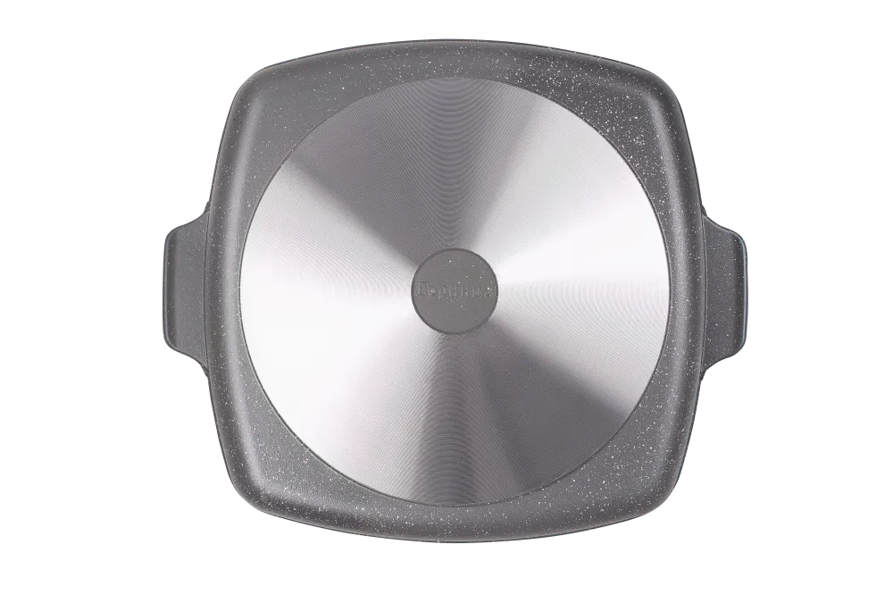 Противень 320х320 литые ручки без крышки Графит п321тм