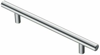 Ручка-рейлинг мебельная D10х128-188мм, сталь/хром