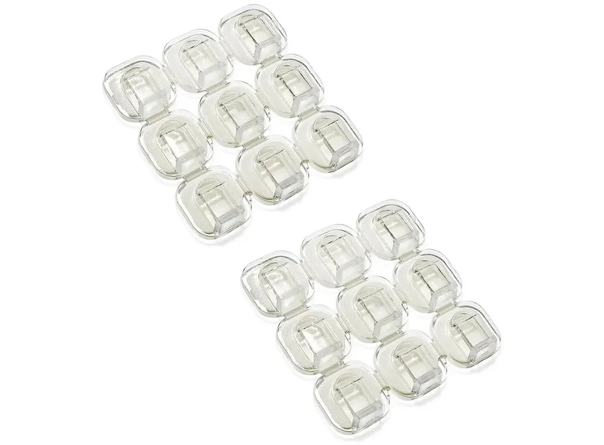 Крючки для гирлянды 18 штук / Настенный крепеж/ Клипсы для гирлянды самоклеящиеся