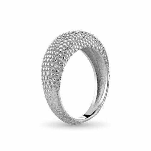 Кольцо MOSSA Кольцо DOTS SILVER, серебро, 925 проба, серебрение, размер 18, серебряный