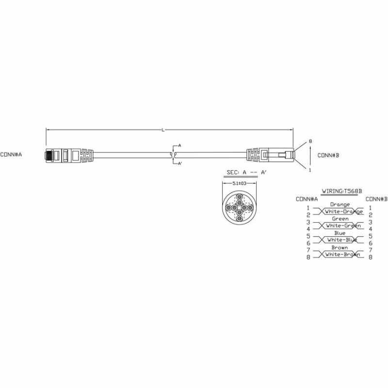 Патч-корд Hyperline U/UTP, Cat.5е, LSZH, 3 м, белый PC-LPM-UTP-RJ45-RJ45-C5e-3M-LSZH-WH — фото 10
