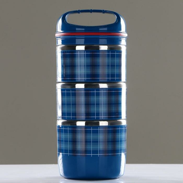 Ланч-бокс "Аланхе" , 1.35 л, сохраняет тепло 3 ч, 11 х 27 см, микс, 2965809