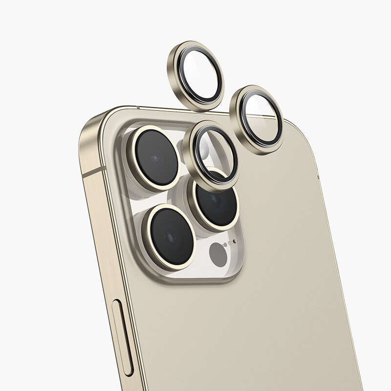 Keephone Camera Lens for iPhone 13 Pro / Pro Max / Защитное стекло для камеры на iPhone 13 Pro / Pro Max / Золотой — фото 1