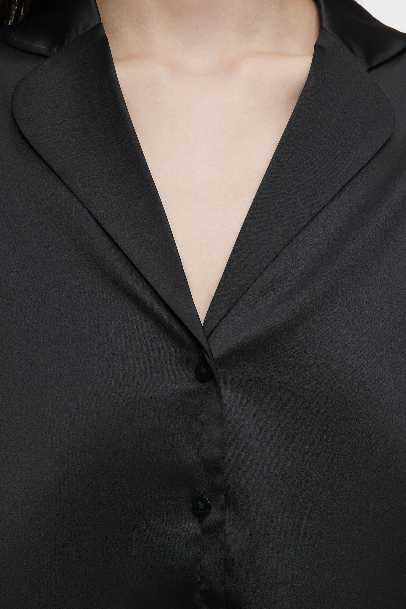 Блузка домашняя из сатиновой ткани с перьями 2346410001-50-L - фотография № 5
