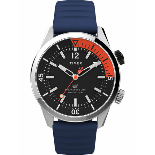 Наручные часы TIMEX Waterbury, черный, серебряный