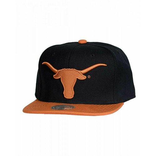 фото Бейсболка mitchell & ness, размер one size fits all, черный, оранжевый