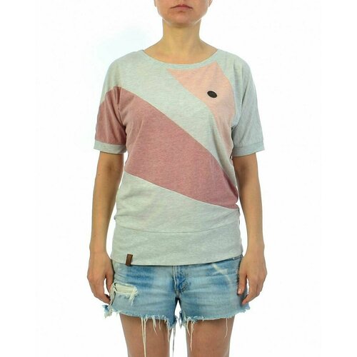 фото Футболка naketano, размер s, розовый, серый