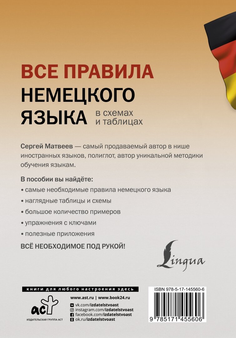Все правила немецкого языка в схемах и таблицах - фото №3