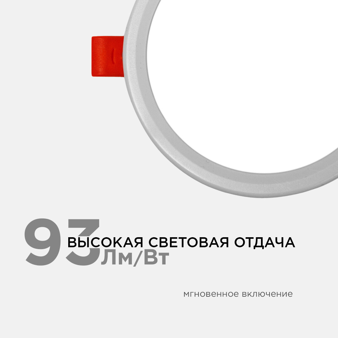 Круглая встраиваемая светодиодная панель OGM - фото №11