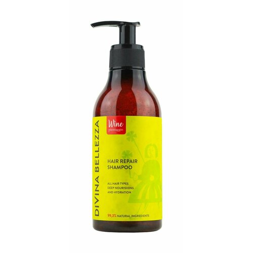 Шампунь для восстановления волос на основе красного вина Divina Bellezza Hair Repair Shampoo 2506₽