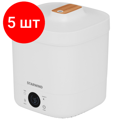 Комплект 5 штук Увлажнитель воздуха Starwind SHC1415 30Вт ультразвуковой белый 2154000₽
