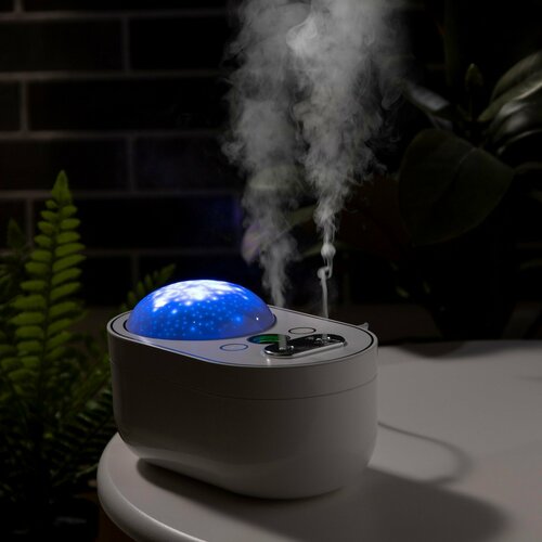 Увлажнитель воздуха Luazon HM-11 ночник Звёздное небо 1 л 4Вт акб 4000 мАч белый 412500₽