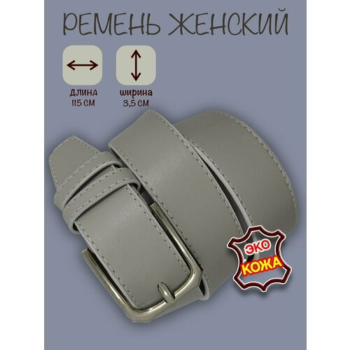 фото Ремень , размер 115, серый нет бренда