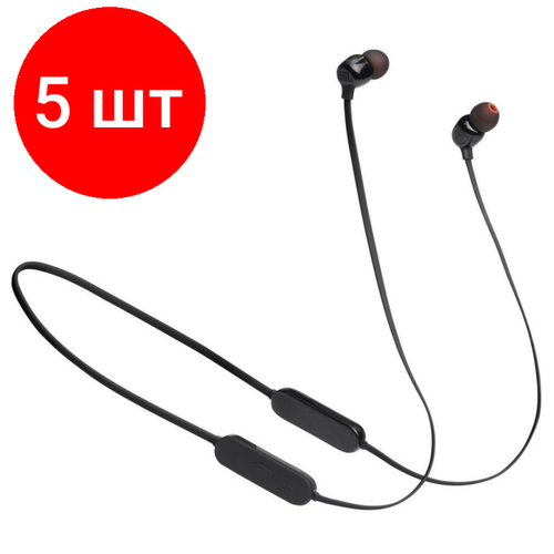 Комплект 5 штук Наушники JBL Tune 125BT Black JBLT125BTBLK 2406100₽