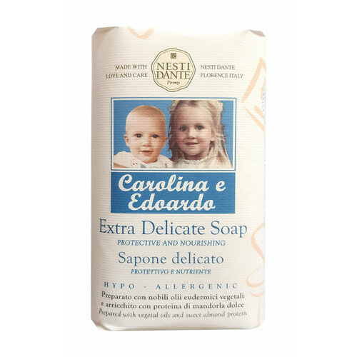 Мыло для тела с растительными экстрактами и маслами Nesti Dante Carolina&Edoardo Extra Delicate Soap