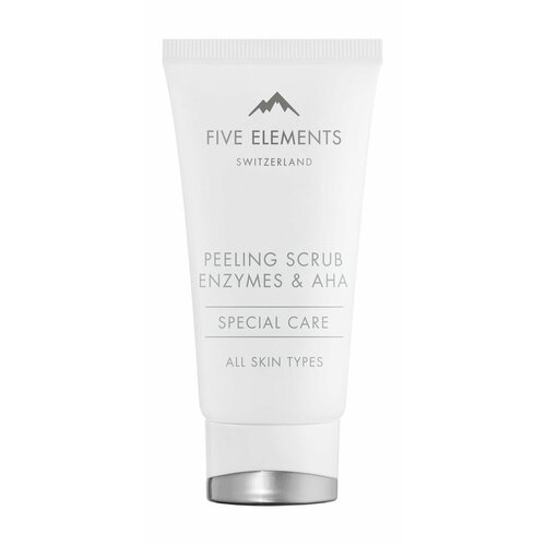 Пилинг скраб для лица с энзимами и AHA кислотам Five Elements Special Care Peeling Scrub Enzymes AHA