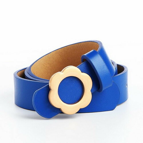 фото Ремень сима-ленд, размер 80, синий сима-лэнд