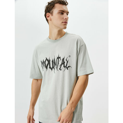 фото Футболка koton, размер s, серый