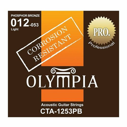 Струны OLYMPIA CTA1253PB Phosphor Bronze - (12-16-24-32-42-53) olympia ags802 струны для акуст гитары phosphor bronze 12 16 24 32 42 53
