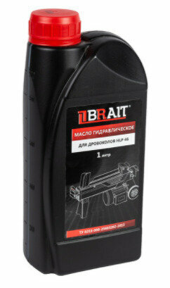 Масло гидравлическое BRAIT HLP 46 1л красное для дровоколов садовой техники