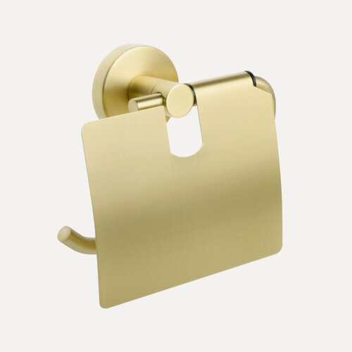 Изображение товара Бумагодержатель с крышкой Fixsen Comfort Gold FX-87010 золото-сатин
