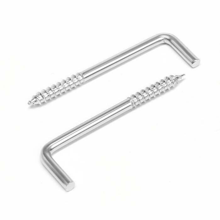 фото Шуруп-костыль, тундра, белый цинк, 4x65 мм, 10 шт 9832795