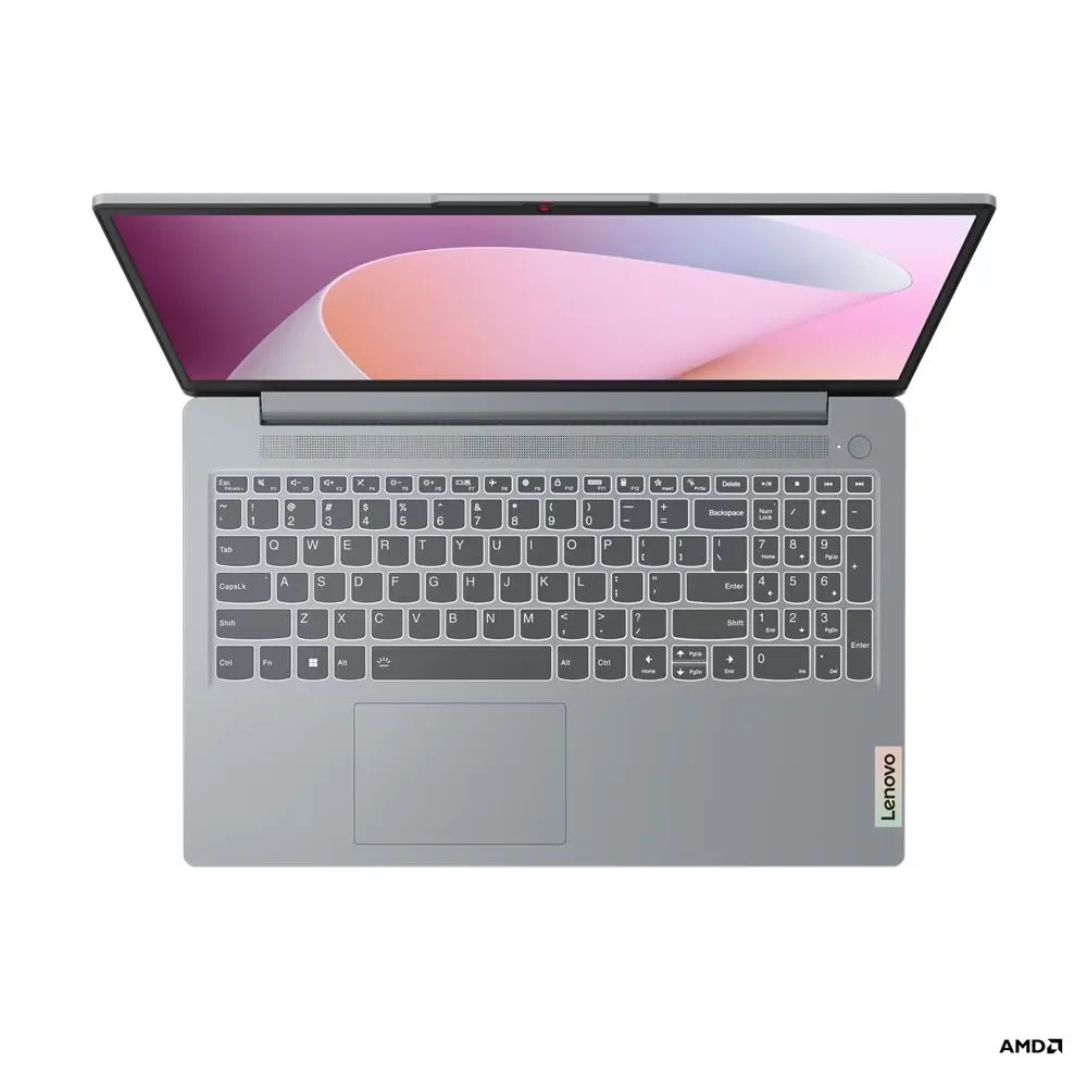 15.6" Ноутбук Lenovo IdeaPad Slim 3 Ryzen 3 7320U (2.4 ГГц), RAM 8 ГБ, SSD 256 ГБ Radeon 610M, Без ОС, Arctic Grey, Росс клав.