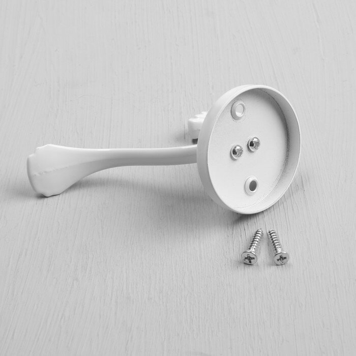 Крючок мебельный CAPPIO GRACE, двухрожковый, цвет белый 9617935 - фотография № 6