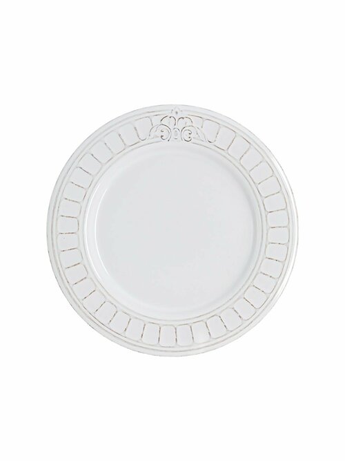 Тарелка обеденная белая Venice керамическая 25,5 см