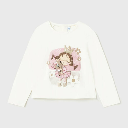 фото Лонгслив mayoral, размер 2 года (92 см), белый