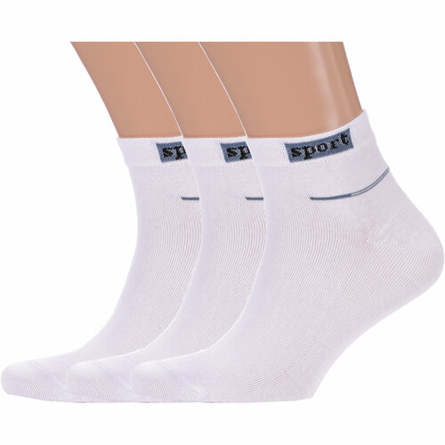 фото Носки красная ветка, 3 пары, размер 25, белый