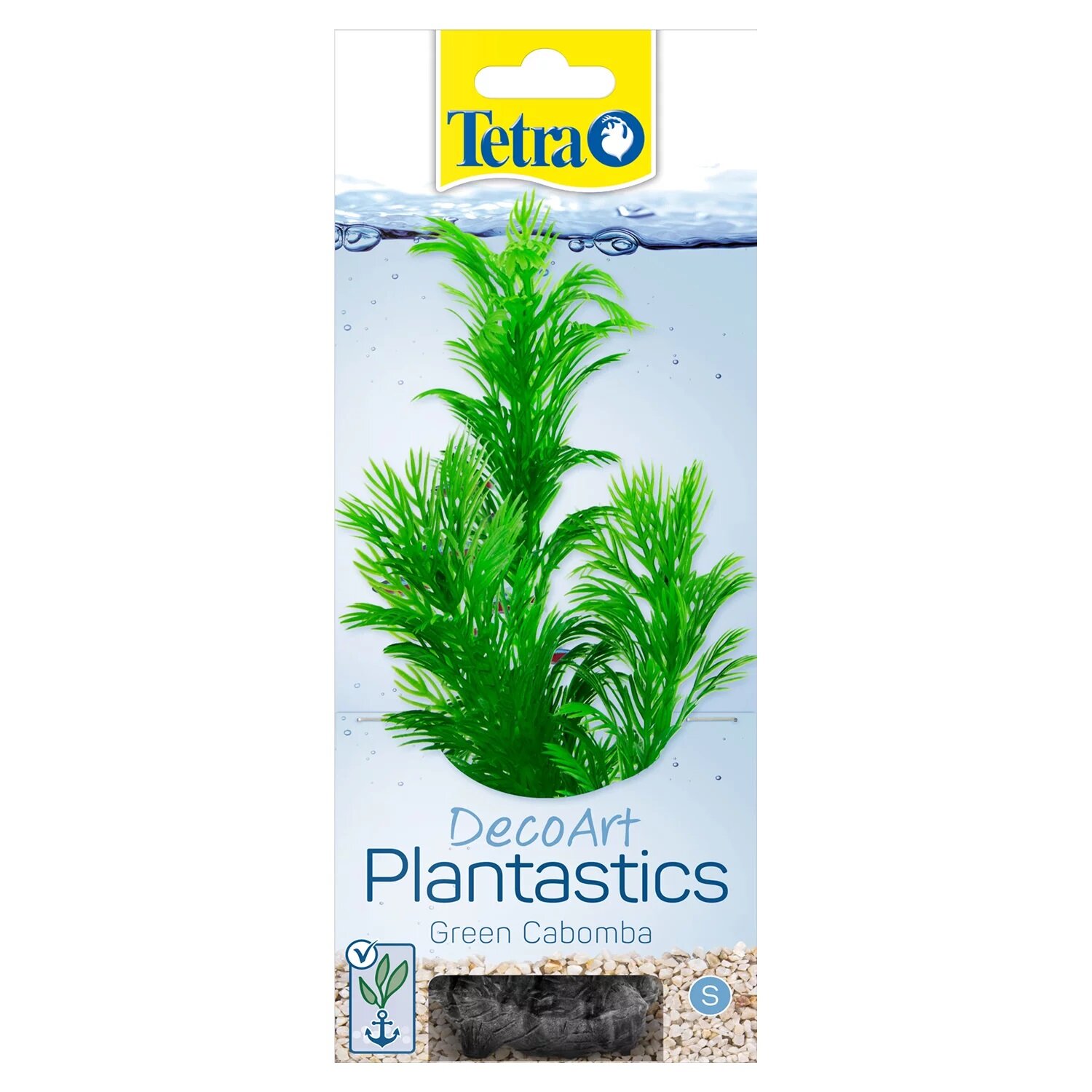 Растение Tetra DecoArt Plantastics Green Cabomba (S) 15 см. с утяжелителем