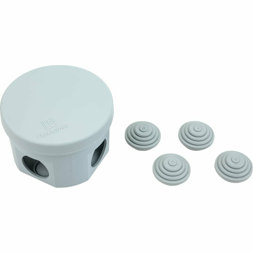 коробка распред. 70х50 для открытой уст., 4 ввода, ip55, атмосферостойкая, 40-0115, промрукав - фото №2