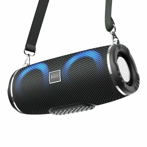 Портативная колонка Hoco HC12 Sports 1200мАч 2 динамика 5Вт RGB подсветка BT50 AUX FM MicroSD USB черная 228800₽