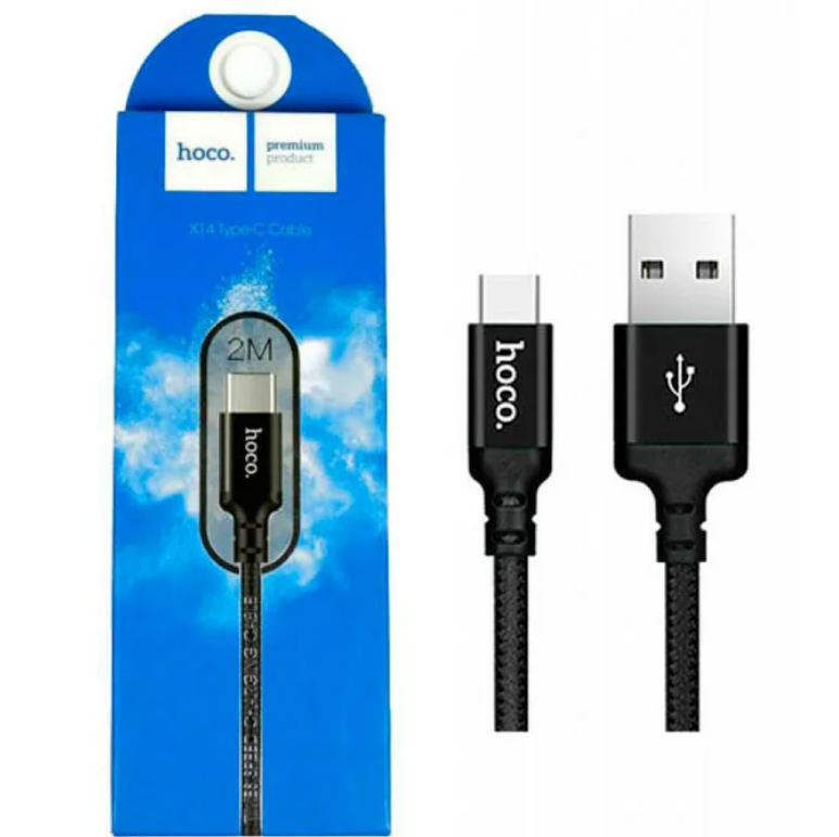 Кабель зарядный HOCO X14 USB/Type-C для android 2 метра