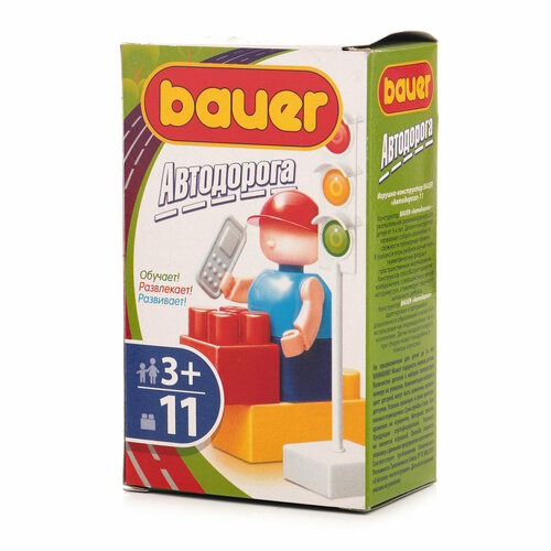 Конструктор Bauer 11 элементов в ассортименте bauer стройка 96 эл многоцветный