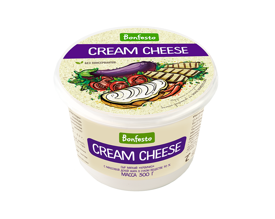 Сыр творожный Bonfesto Cream Cheese 70% бзмж