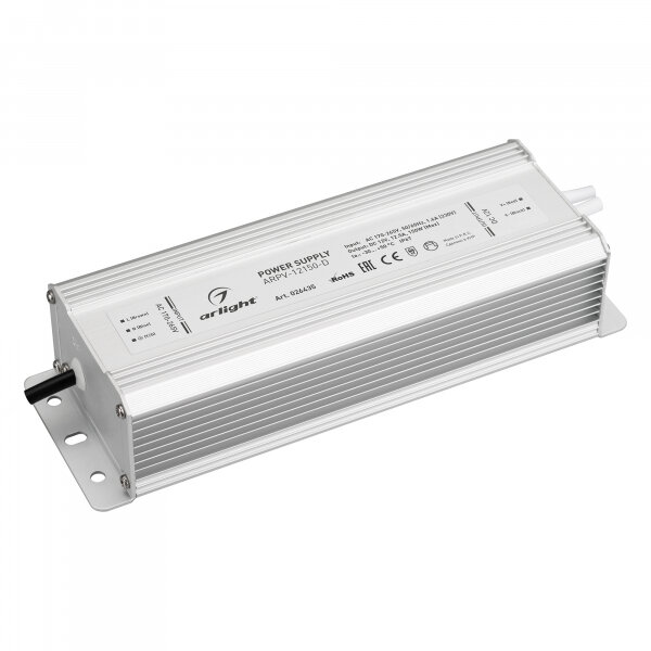 Arlight Блок питания ARPV-12150-D (12V, 12.5A, 150W) (IP67 Металл, 3 года)