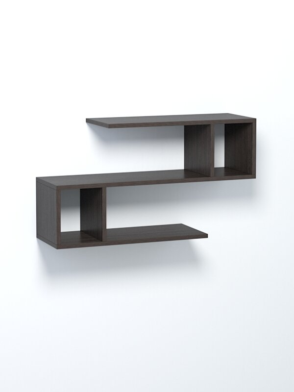 Полка настенная "вайб" №3, Дуб Венге. Производитель товара - компания Westcom.