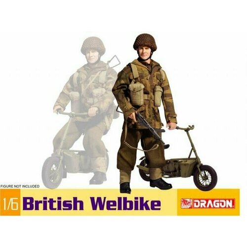 сборная модель british airborne troops riding in 1 4 ton truck Сборная модель BRITISH WELBIKE