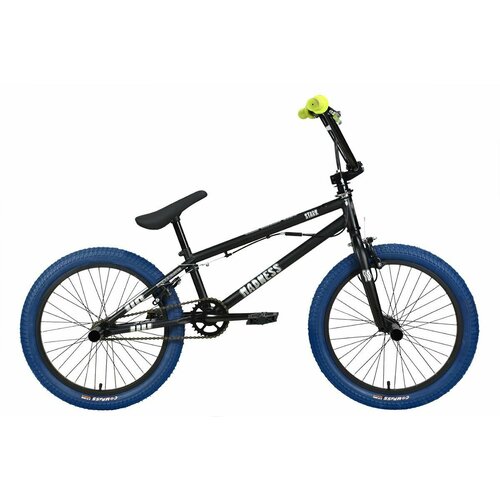 Велосипед Stark Madness BMX 2 (2024) 9 черный матовый/серебристый/темно-синий трюковый велосипед stark madness bmx 1 синий черный