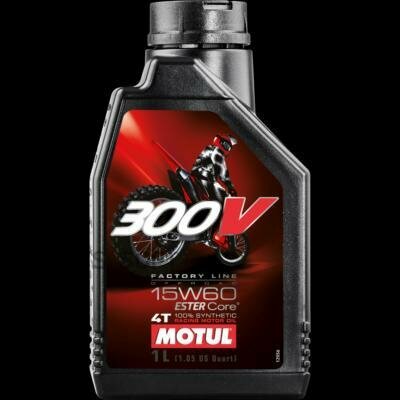 MOTUL 104137 моторное масо MOTUL 300V 4T OFF ROAD 15W-60 1 L