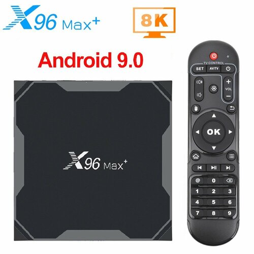 Смарт ТВ приставка X96 Max Plus Пульт ДУ в комплекте Amlogic S905X3 464 ГБ Android 90 5650₽